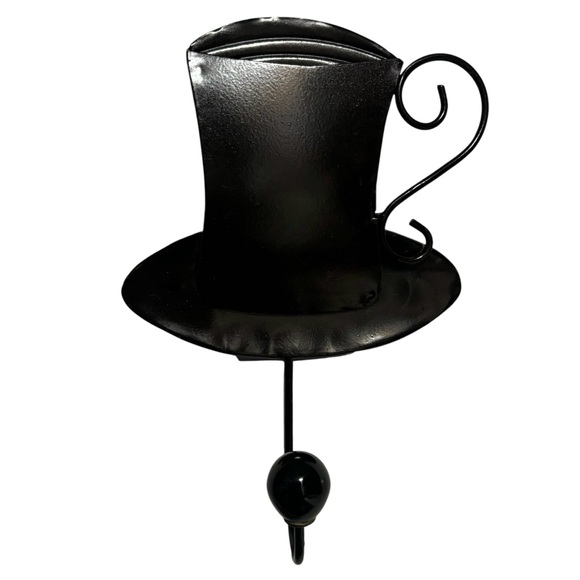 Coffee cappuccino bar three candles & coffee cup hook black LIKE NEW NEVER USED - Picture 3 of 8